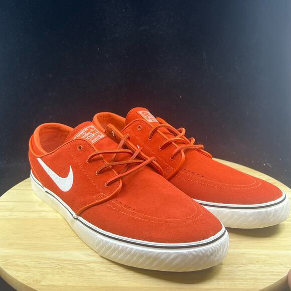 Nike Mens Zoom Stefan Janoski Orange White Suede Skate Shoes Sz 10.5  FD6757-800 - Picture 4 of 8